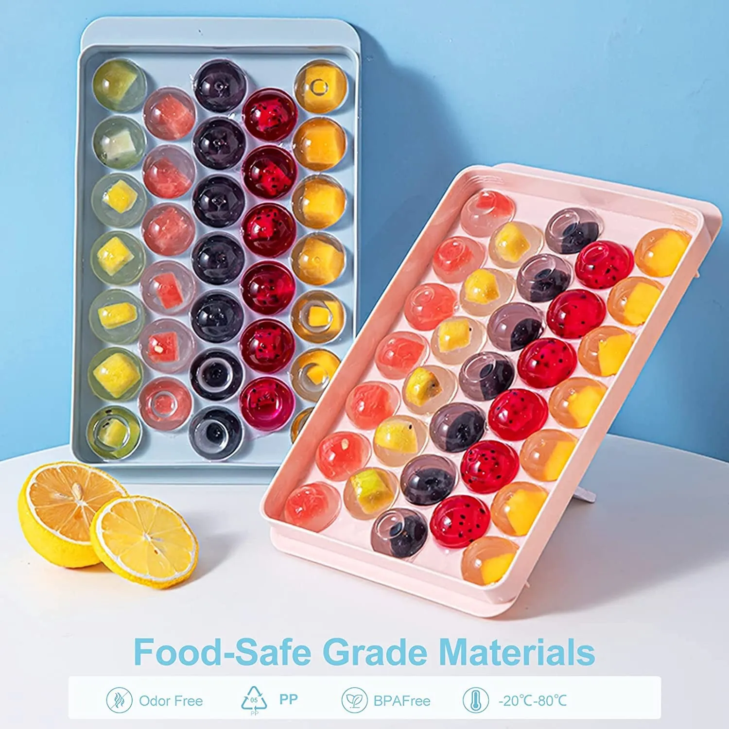 Ice ball mold for freezer